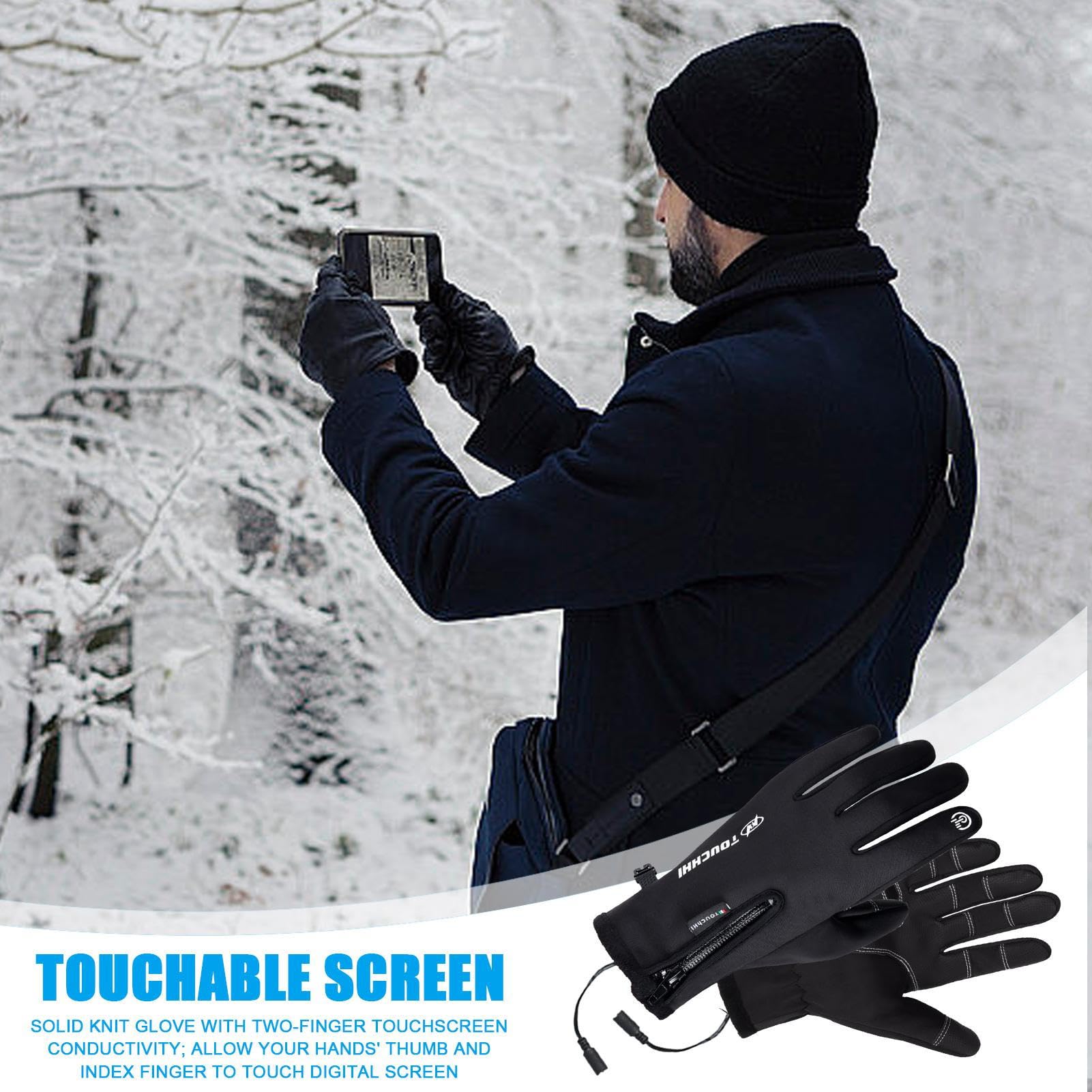 Guanti Riscaldanti USB - Impermeabili E Touchscreen Per Donne E Uomini - Foto 4