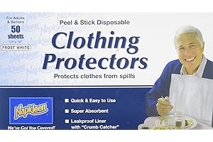 50 Pack Disposable Adult Bibs: Neat Sheets, Premium Protection and Convenience