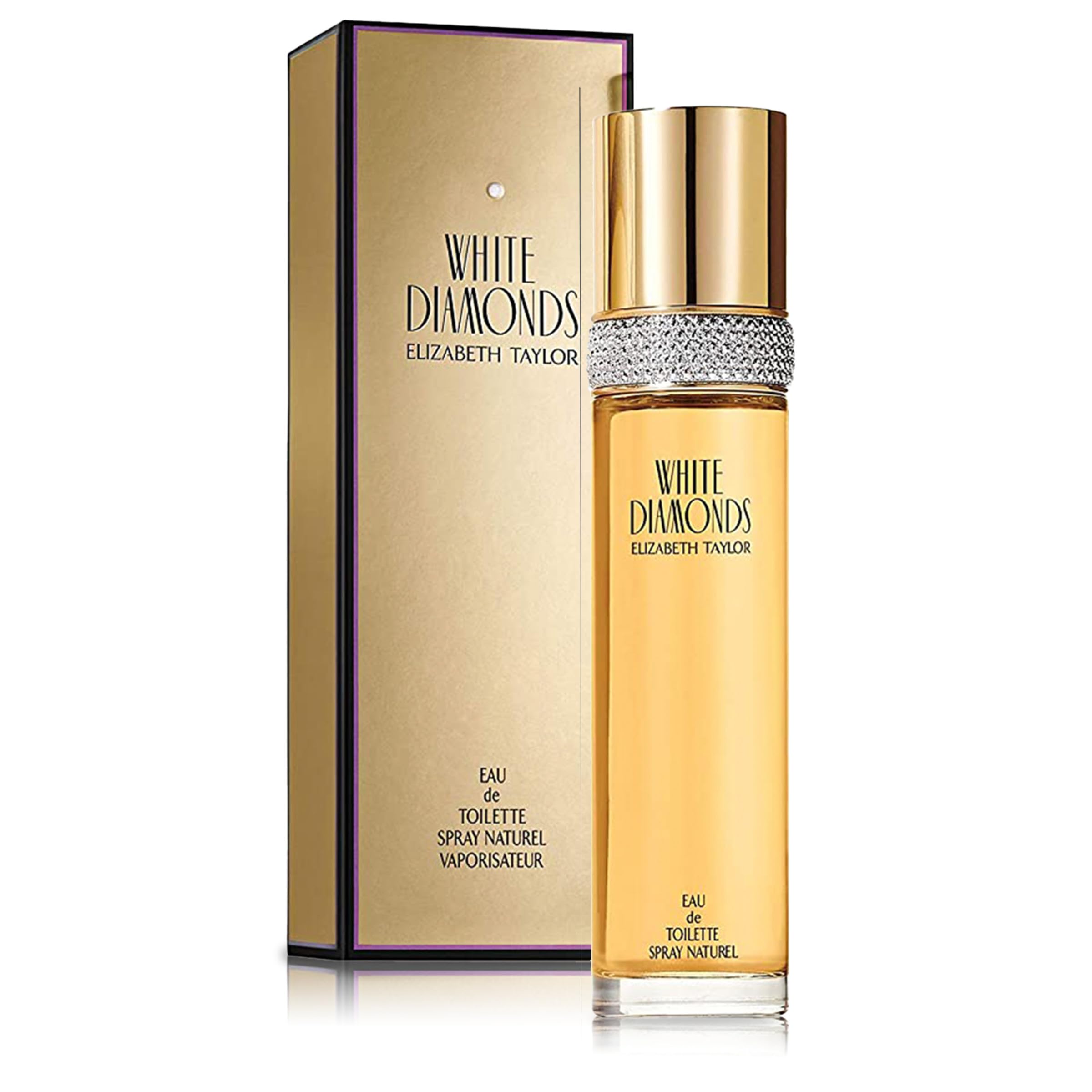 Elizabeth Taylor White Diamonds Eau de Toilette Spray, 100ml, Floral Chypre Fragrance, Celebrity Perfume for Women