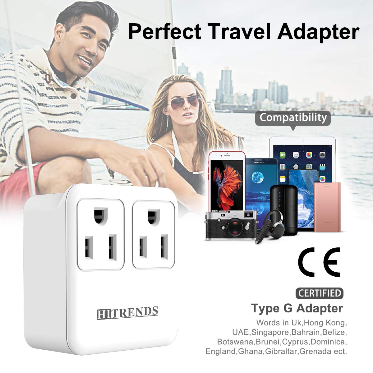 Buy UK Power Adapter, Ireland London Hong Kong Travel Plug adapter with