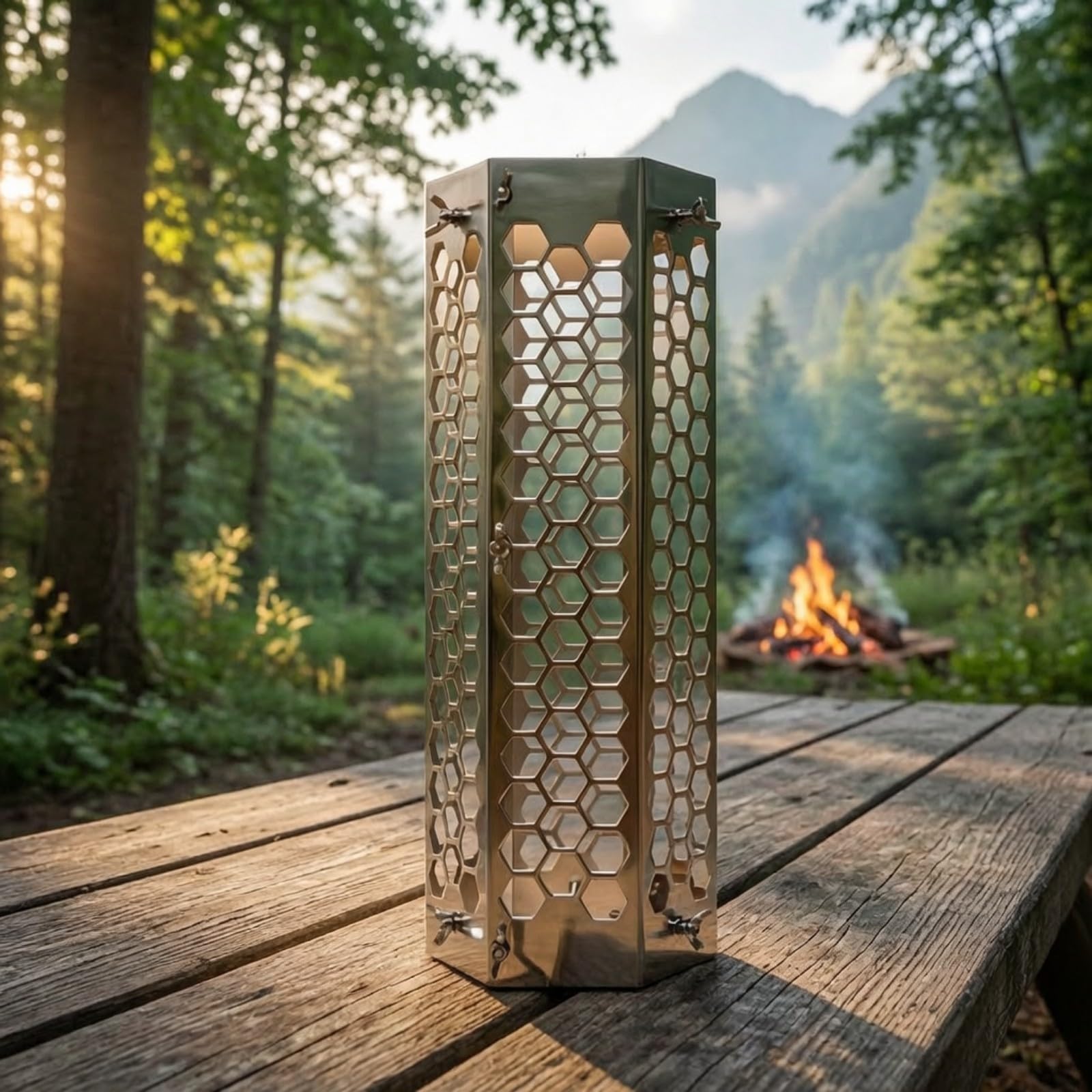 Copertura per Tubo Stufa Durevole | Struttura Smontabile Salvaspazio, Copertura con Accessori per Tubo di Scarico, Campeggio