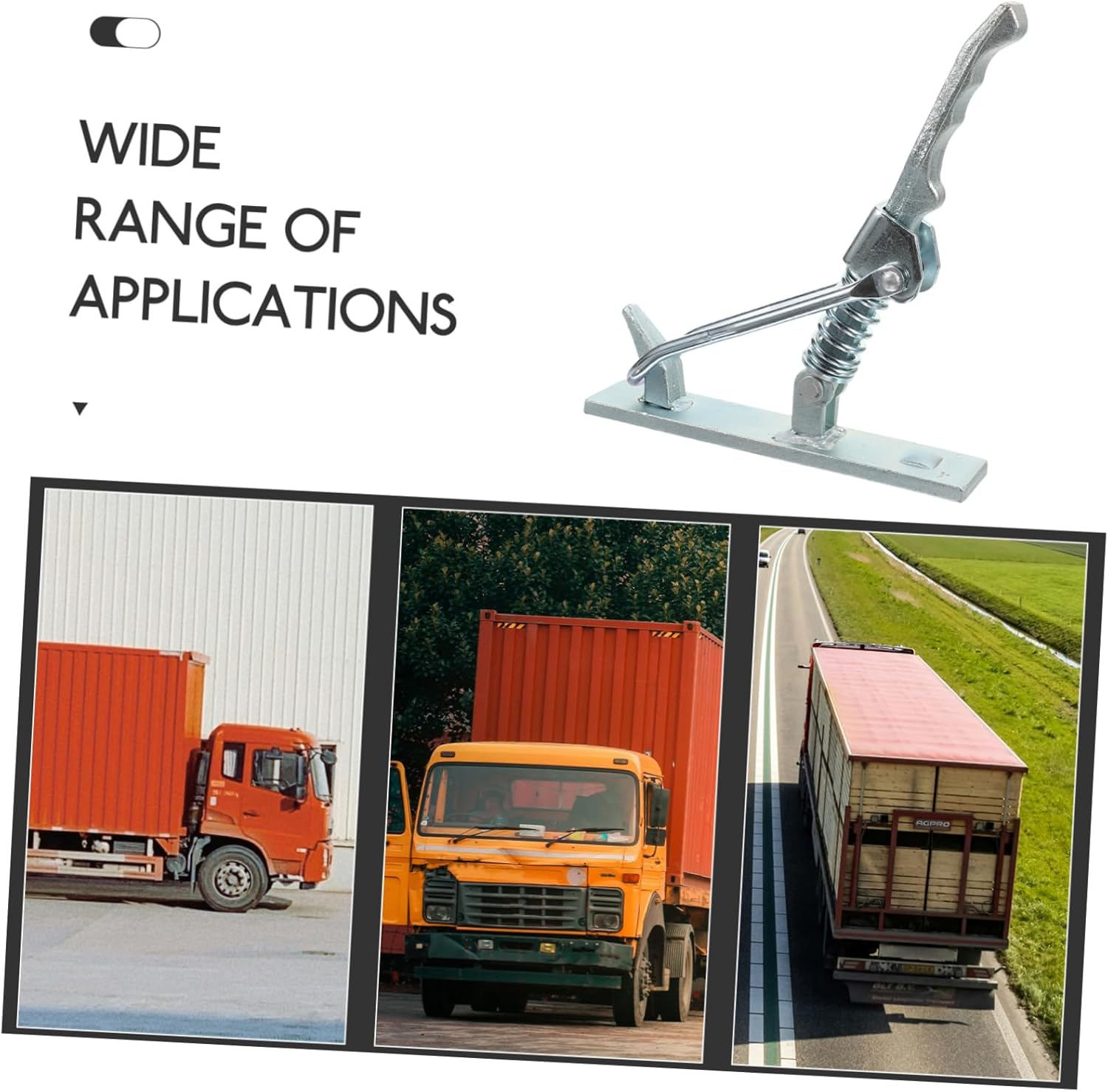 Carriage Spring Hasp Heavy-Duty Carbon Steel Trailer Door Lock Versatile Secure Buckle for Truck and Trailer Easy to Install Cargo Security