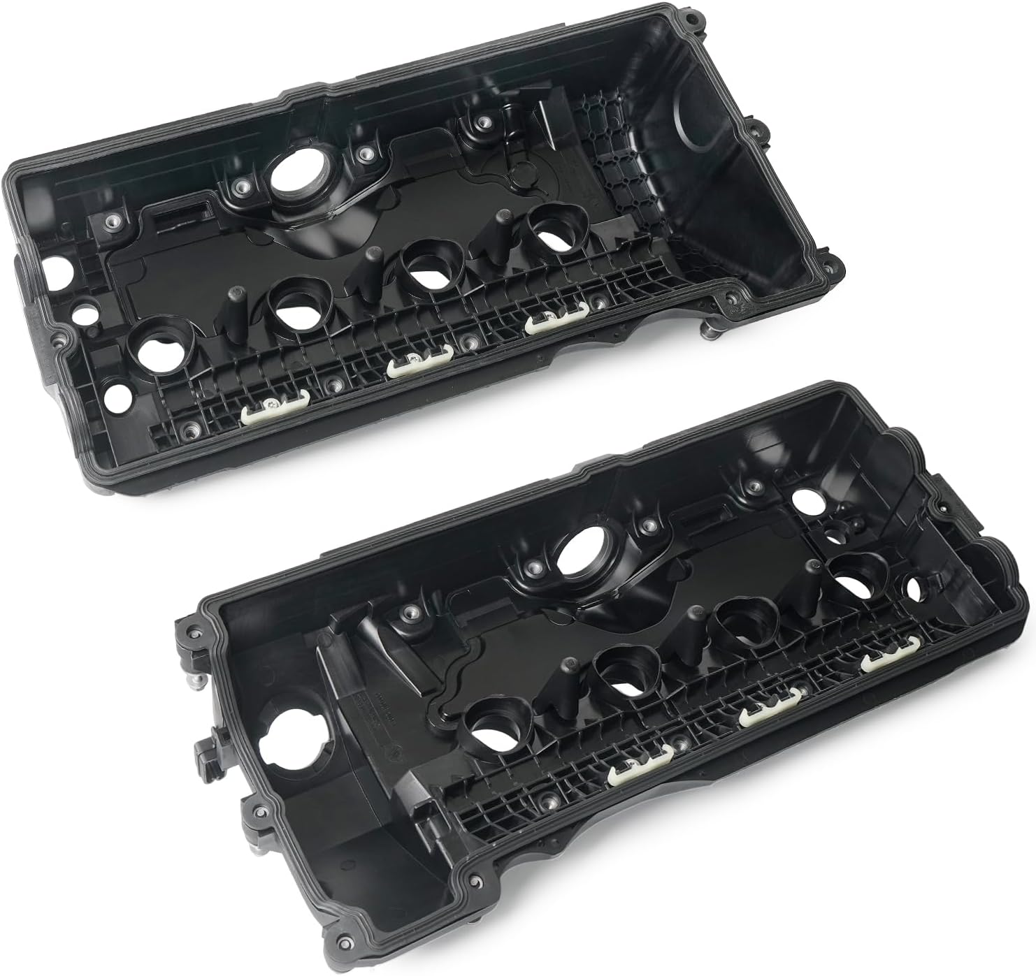 N62 Valve Covers Set with Gaskets & Bolts Compatible with 2002-2010 BMW 550i 745i 745Li X5 645Ci 545i 750i 750Li 650i Alpina B7 4.4L4.8L V8 Replace 11127522159, 11127563474