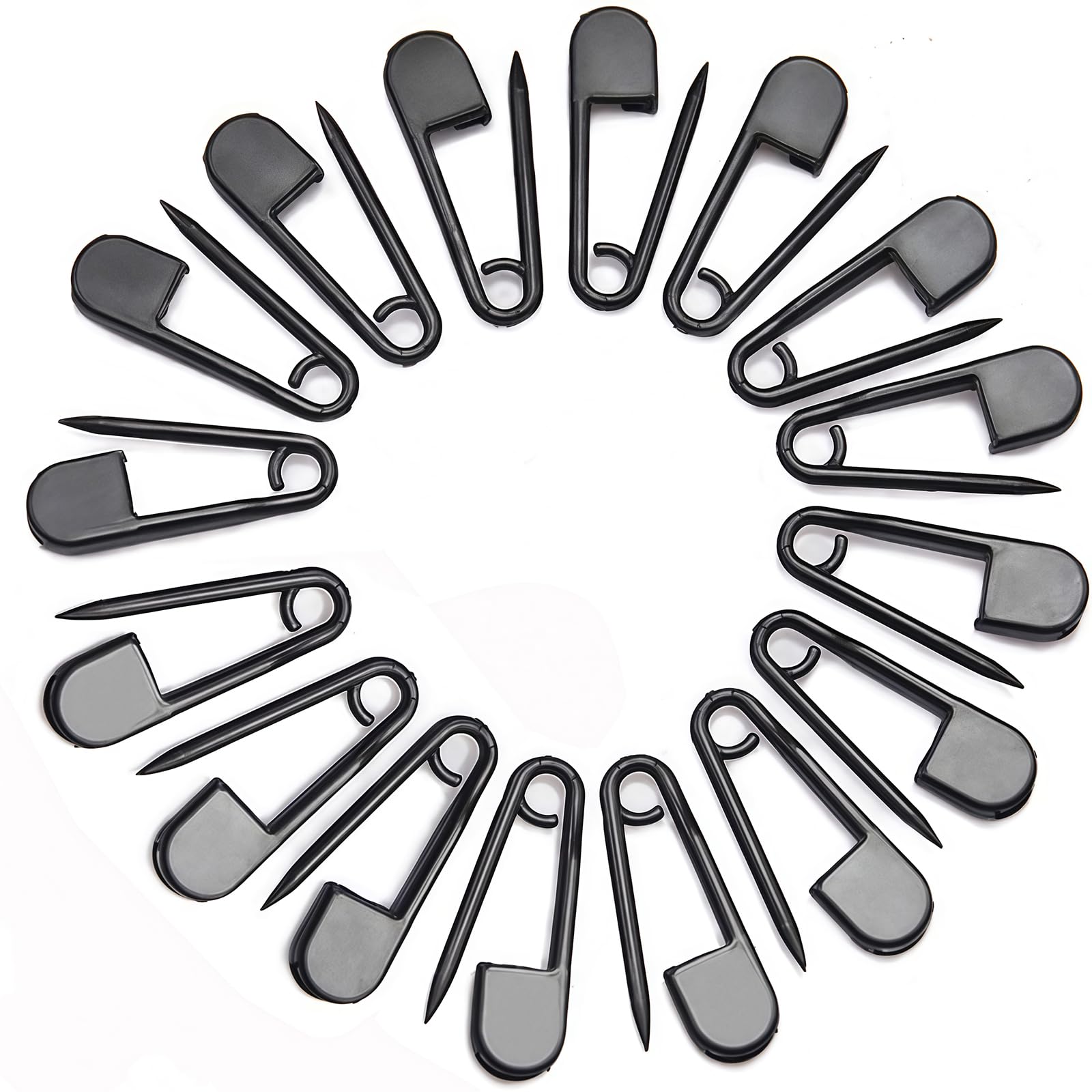 Amazon.com: 100PCS Black Plastic Safety Pins 1