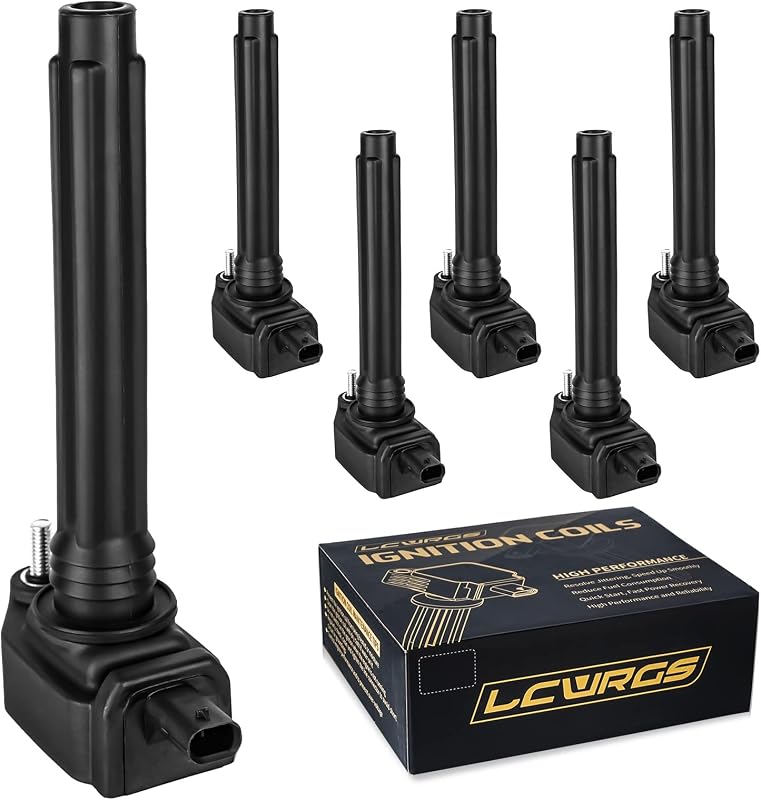 Jogo de 6 Bobinas de Ignição LCWRGS UF648 para Dodge, Jeep e Chrysler 3.6 V6