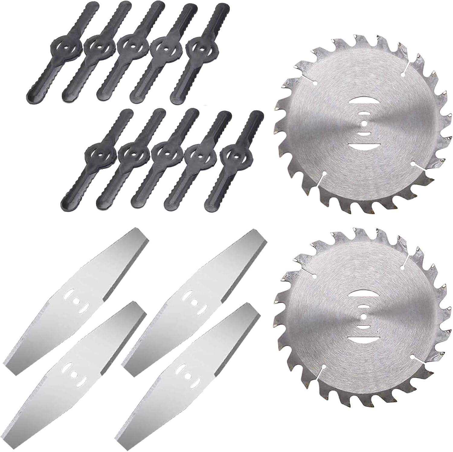 Trimmer Lame Testine Ricambi Tosaerba Decespugliatore Lame Weed Eater Blade Heads Denti Lama E Lama in Acciaio Inox, Whole Set