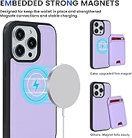 Vista 223 de Havaya Funda para iPhone 13 Pro Max y iPhone 12 Pro Max, cartera compatible con magsaf 2 en 1, desmontable magnética con tarjetero y ranura trasera