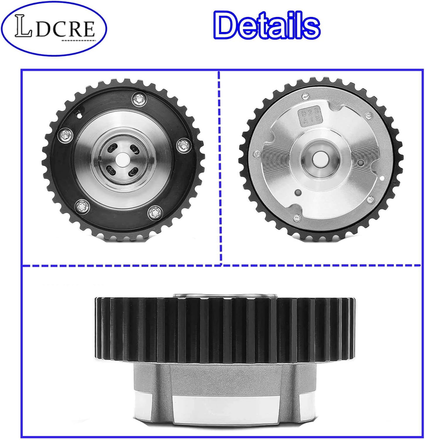 DS7Z6256A & DS7Z6256B Engine Variable Valve Timing (VVT) Sprocket Intake & Exhaust Camshaft Phaser Cam Gear for Ford Fusion Escape Fiesta Transit Connect Replace 4M5Z6256A 4M5G6C524ZA