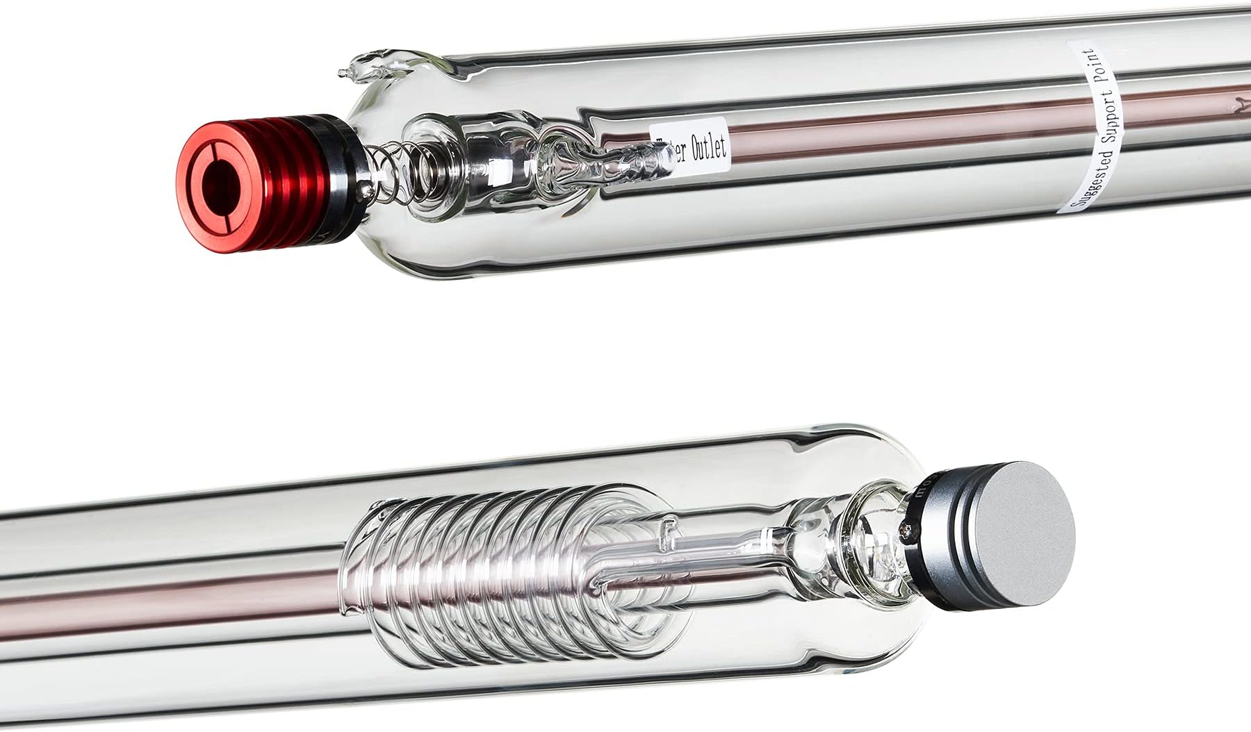 OMTech 70W Laser Tube Replacement for CO2 Laser Engravers and Laser Cutters, CO2 Laser Tube for Laser Engraving Cutting Marking Machines, 60mm Dia. 1100mm Borosilicate Glass Tube, 8000hr Service Life