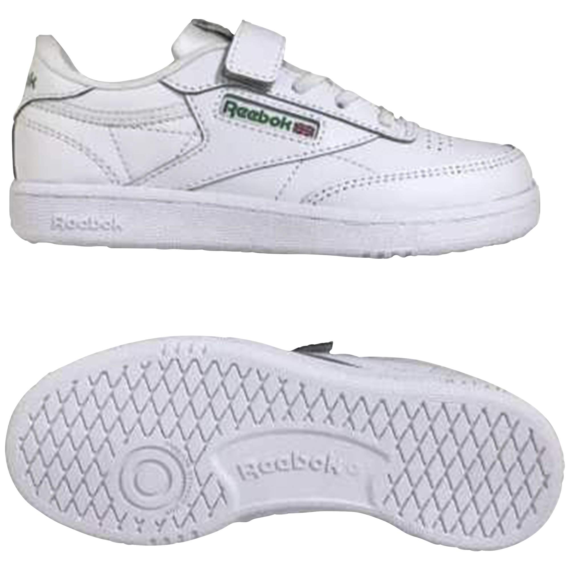 Reebok Unisex-Child Club C 1v White/GLEGRN/VECBLU Sneaker - 11.5 UK (LSZ64) (B08RNFGR6R) Amazon Price History, Amazon Price Tracker