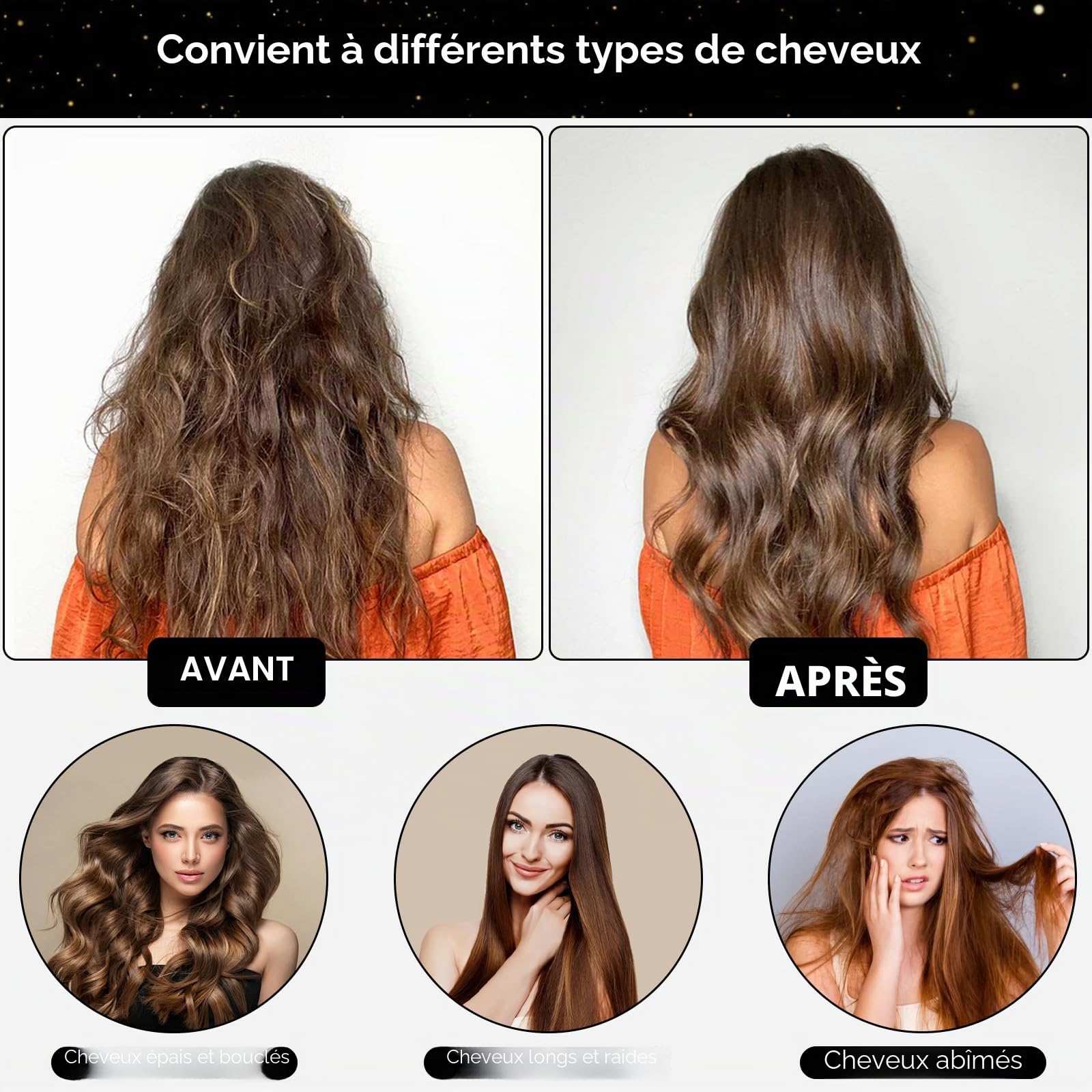 TEPENAR Bonnet Séchoir à Cheveux: Capuche Extra Large Réglable et Douce pour Cheveux Bouclés et Naturels - Séchage Rapide, Utilisation Facile - Noir