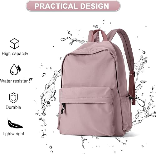 Miniatura 3 de Mochila ligera Mochila impermeable para estudiantes de secundaria, A-Violeta, Mochila escolar