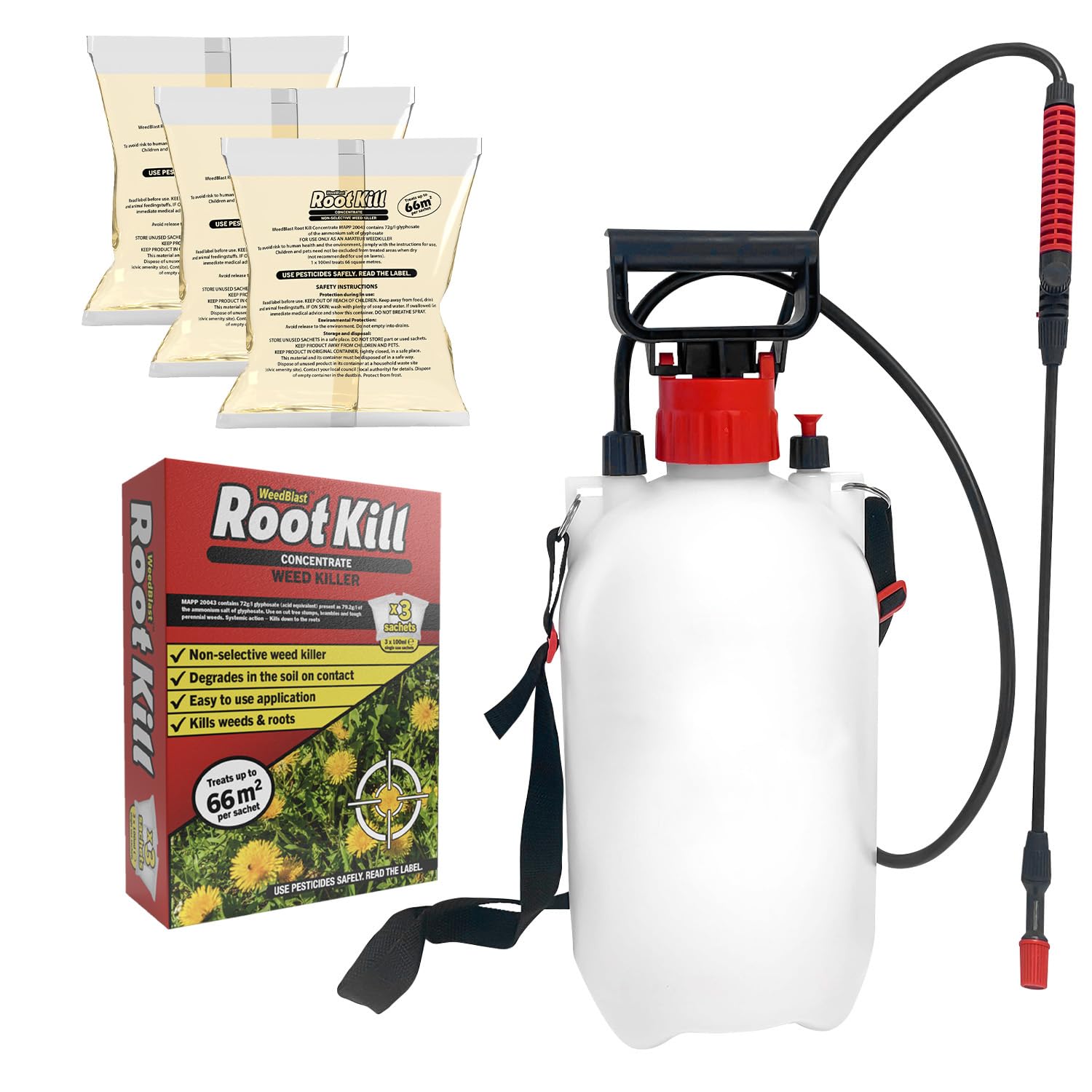 Sponsored Ad – Rootkill Concentrated Weedkiller 3 x 100ml Sachets Boxed with 5L Garden Sprayer