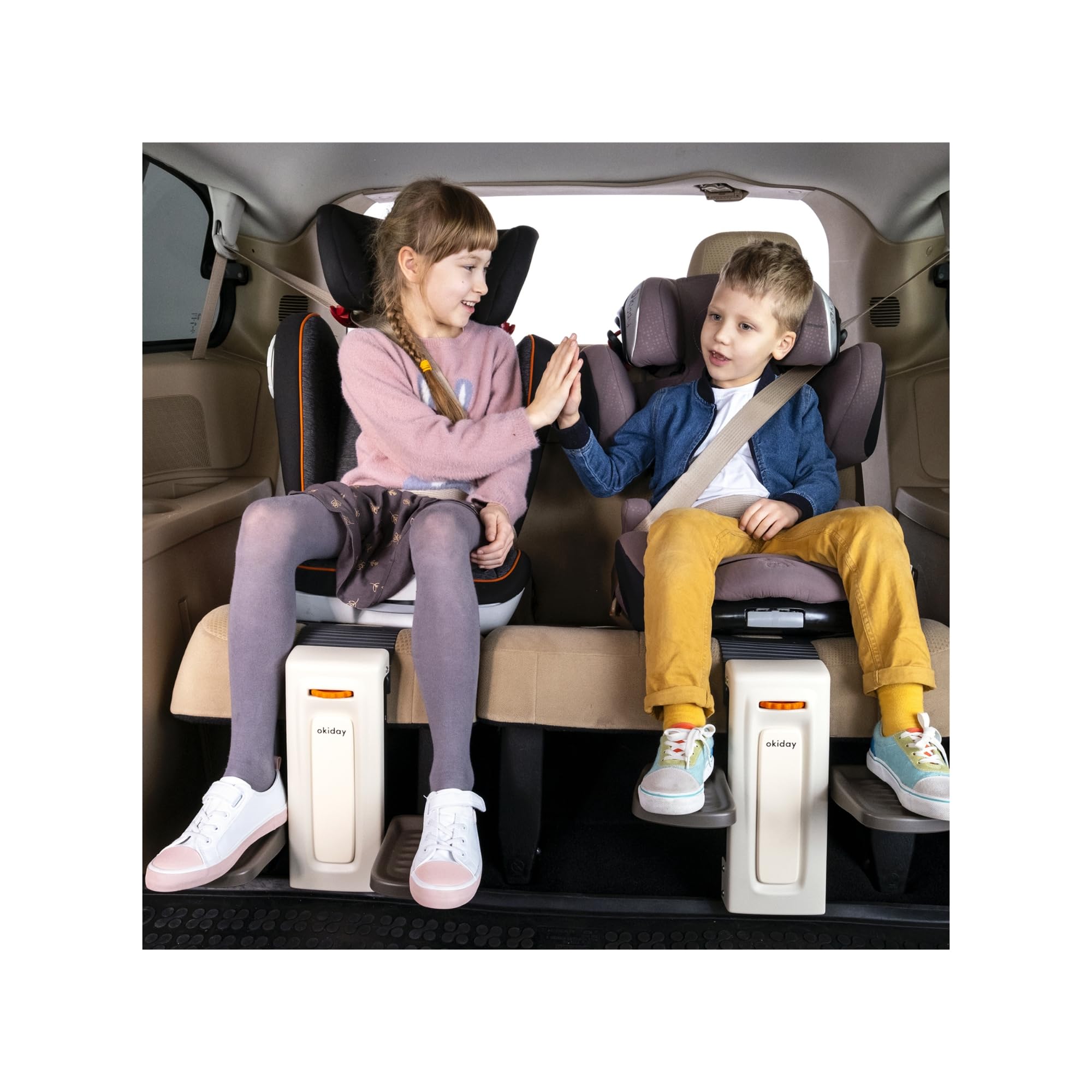 Repose-pieds pour sièges auto - noir, pour sièges auto de 15 à 36 kg
