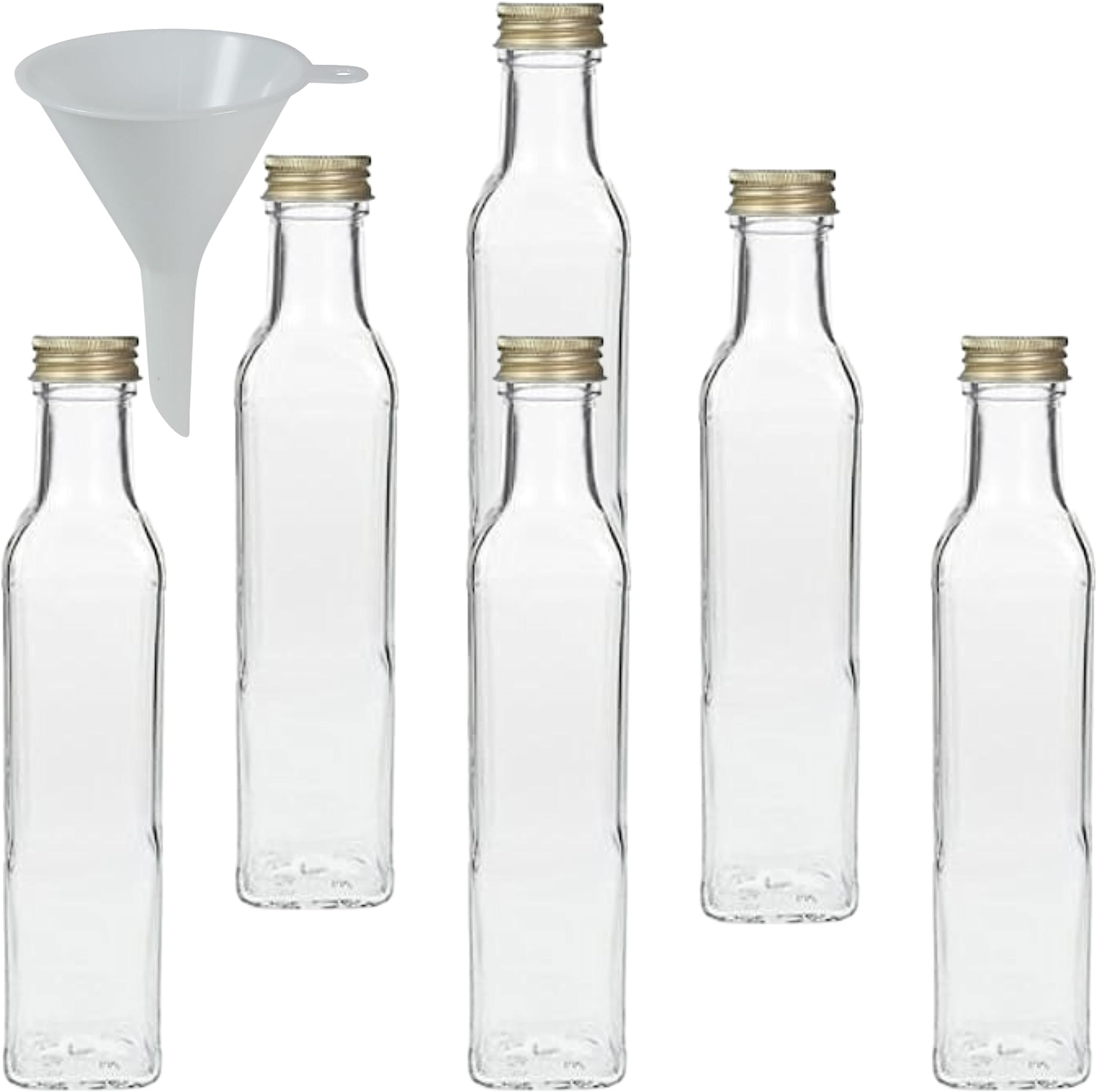 Produktbild von 50x Mini Glasflaschen 20 Ml Mit Schraubdeckel - Ideal Für Likör & Geschenke