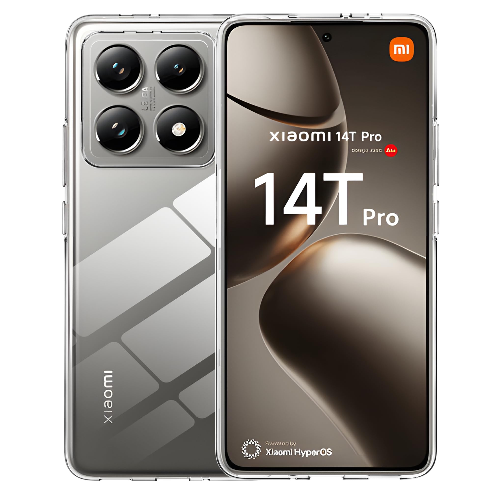 Suttkue for Xiaomi 14T Pro Case wiht screen protector,high qualit,TPU Rubber Soft Skin,Anti-Fingerpirnts,Scratch Resistant,FlexibleFullProtection - Image 2