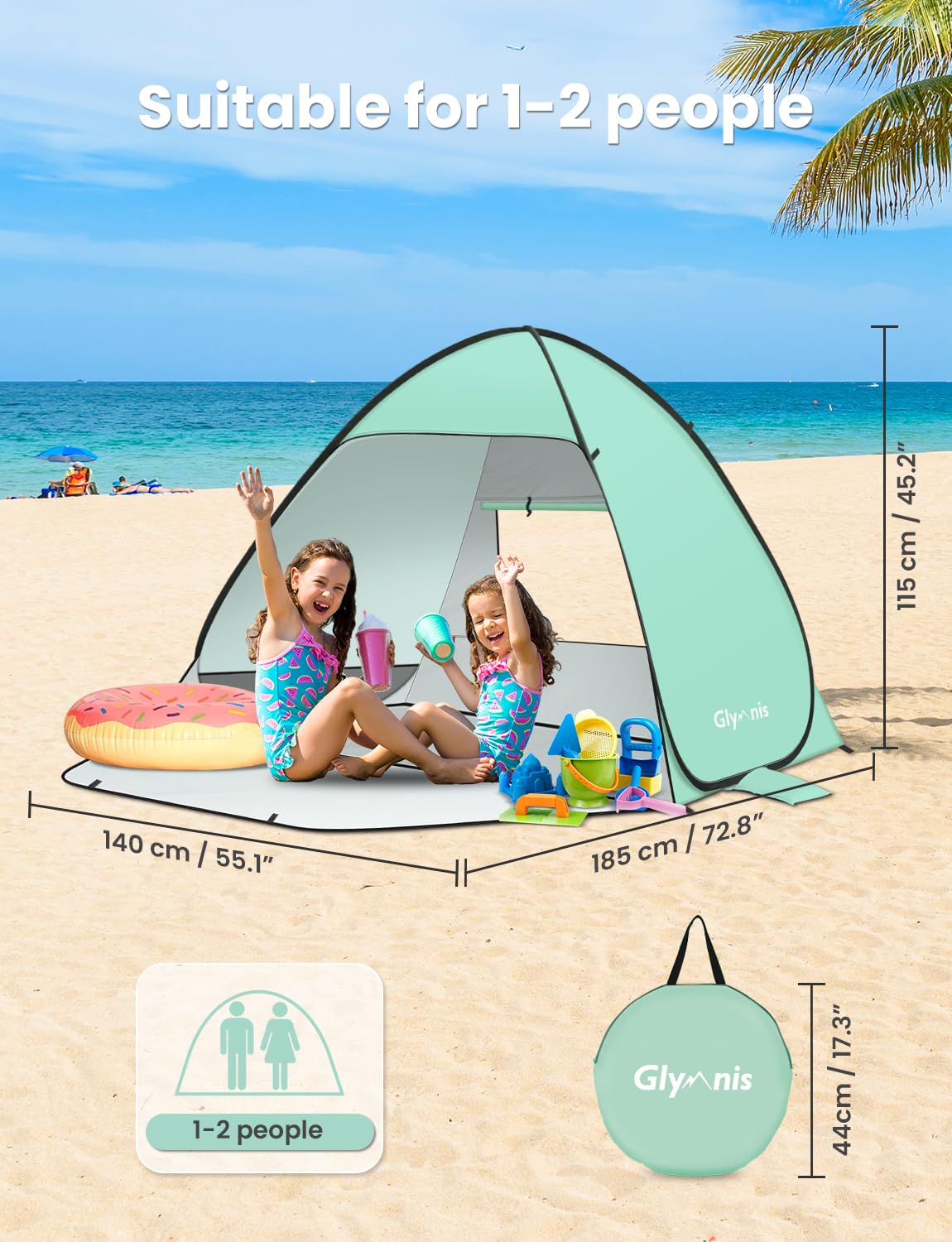Glymnis Pop Up namiot plażowy