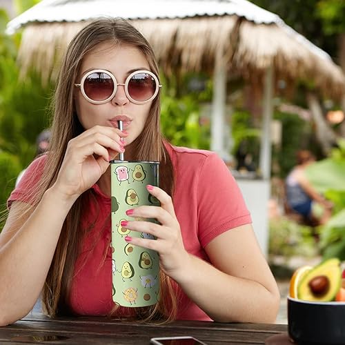 Miniatura 5 de Ceovfoi Vaso de tortuga marina con tapa y pajilla 20 onzas doble pared de acero inoxidable acuarela tortugas oceánicas botella de agua taza de café