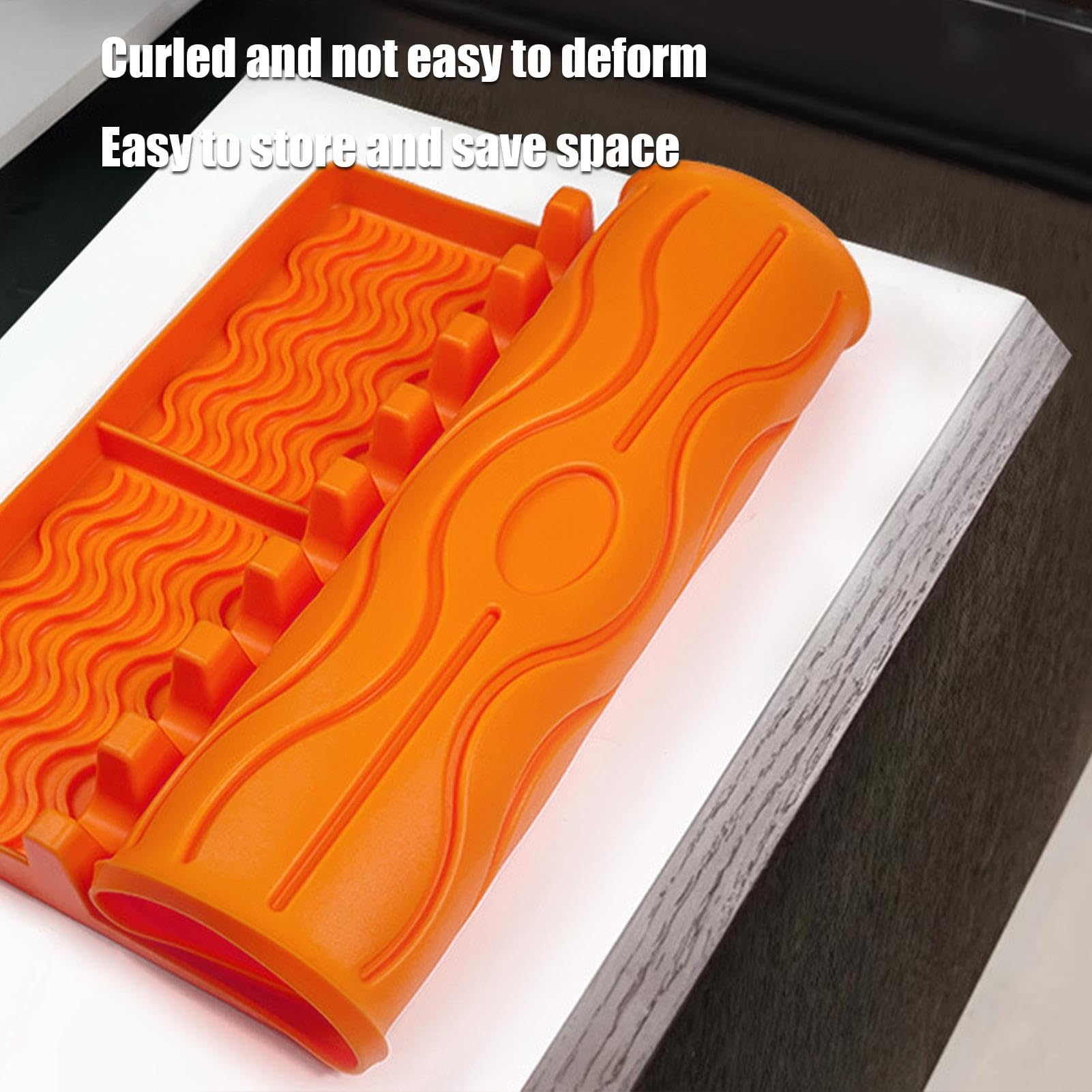 Tappetino per griglia in silicone resistente, ripiano laterale, 40 x 30 x 4 cm, tappetino compatto e riutilizzabile, per barbecue all'aperto, comodo accessorio per giardino e patio