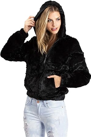 fur hoodie jacket