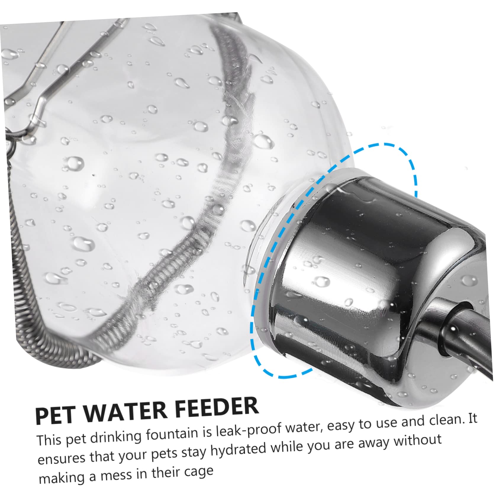 DOITOOL 6stücke Hängende Kunststoff-wasserspender Für Haustiere Automatischer Trinkbehälter Für Kaninchen Und Nagetiere Auslaufsicher Und Einfach Zu Reinigen