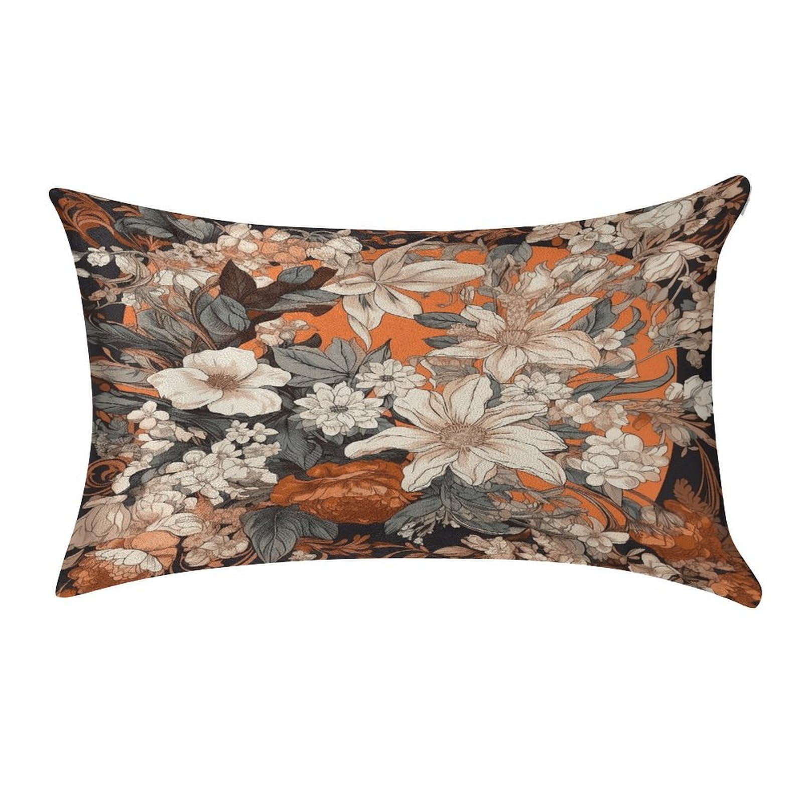 Fekiloot Style Orange And White Pillow Covers Home Decor Pillow Cases