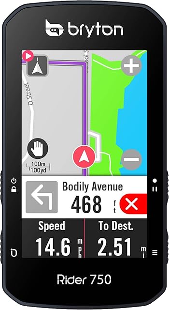 Bryton RIDER 750E GPS CYCLE COMPUTER, Black
