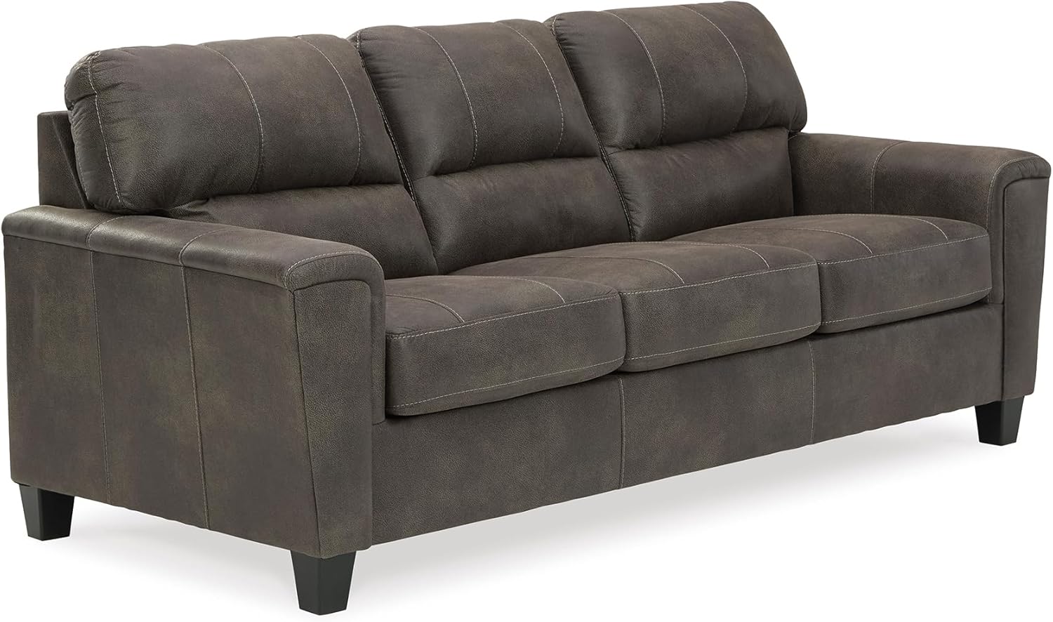 Signature Design by Ashley Navi Faux Leather Modern Sofa,