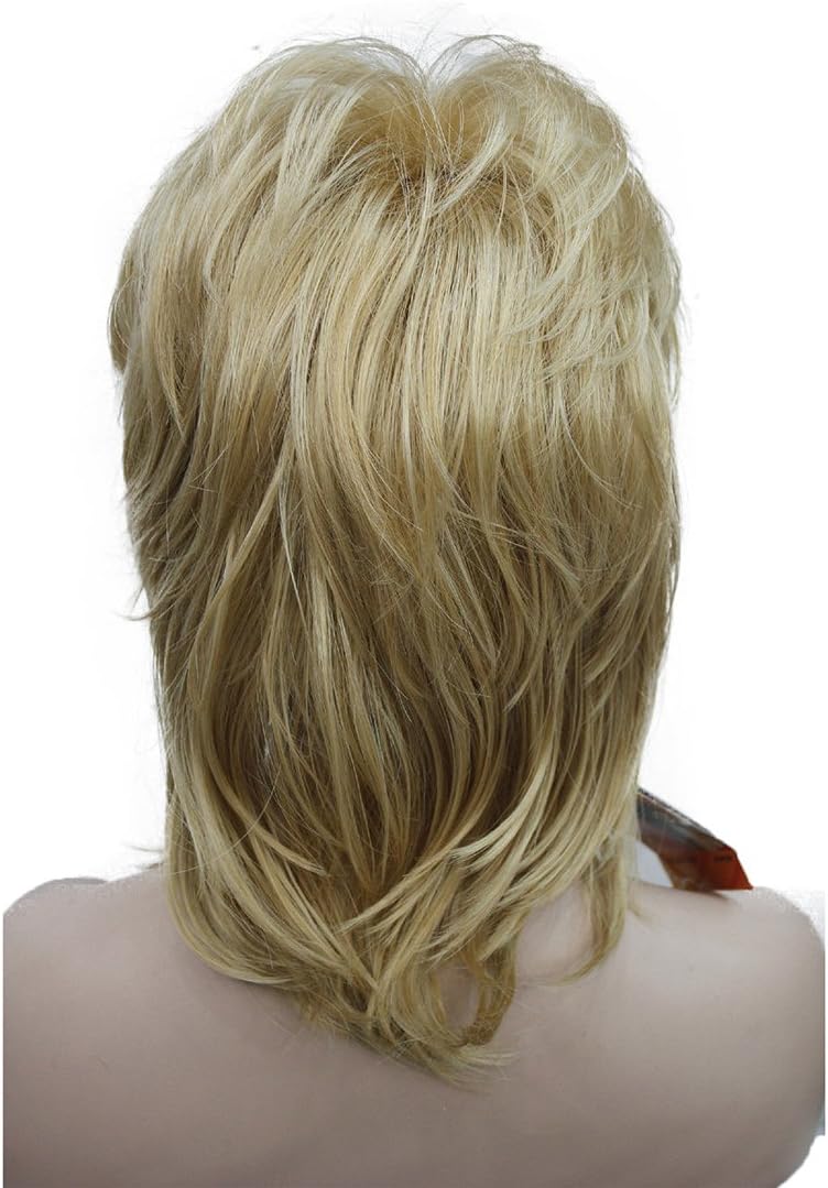 Lydell Short Shaggy Layered Classic Cap Full Synthetic Women's Wigs (24B Light Butterscotch), #24B - Image 5