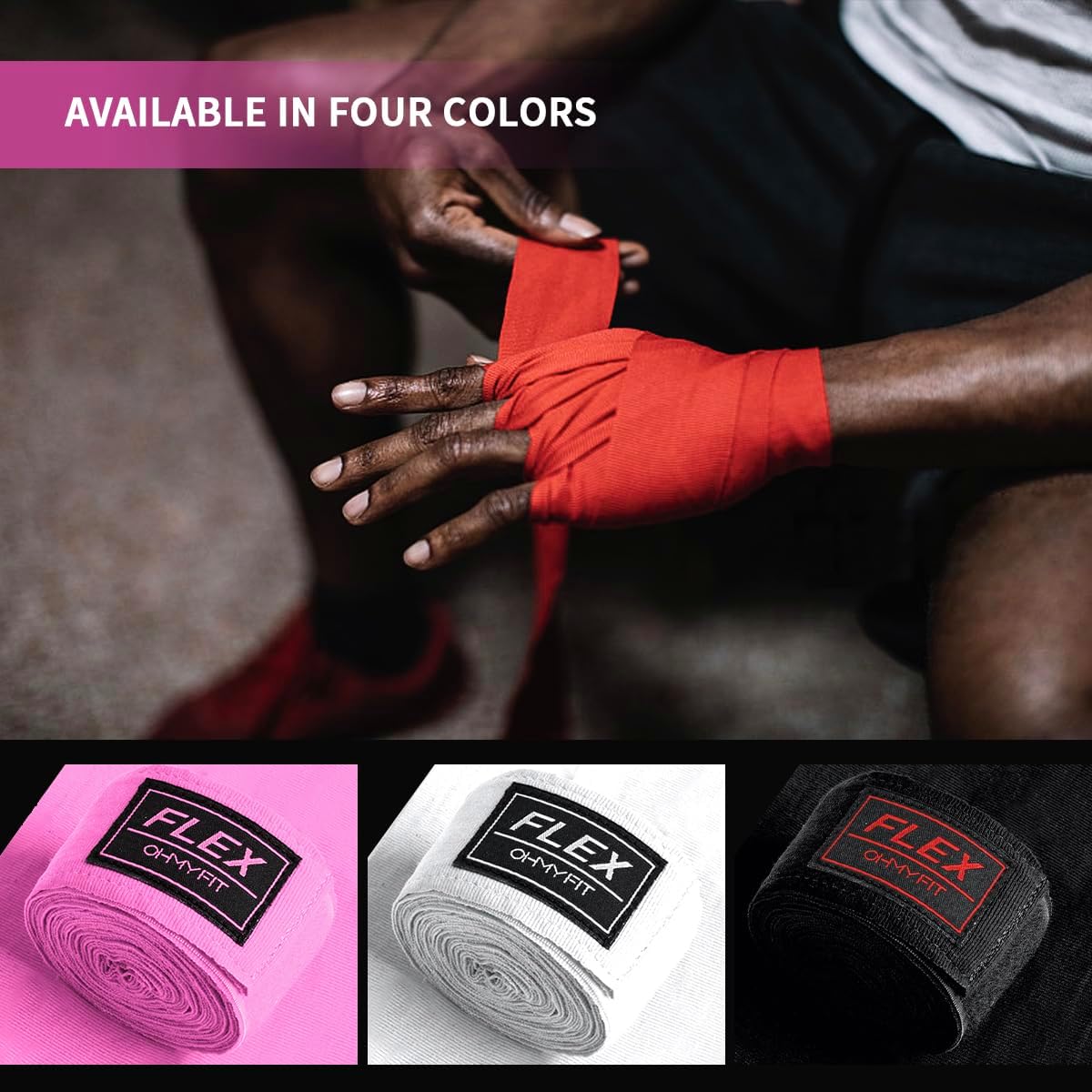 Flex Boxing Hand Wraps - 236 Inch/6M Extra Long for Premium Protection and Ultimate Performance