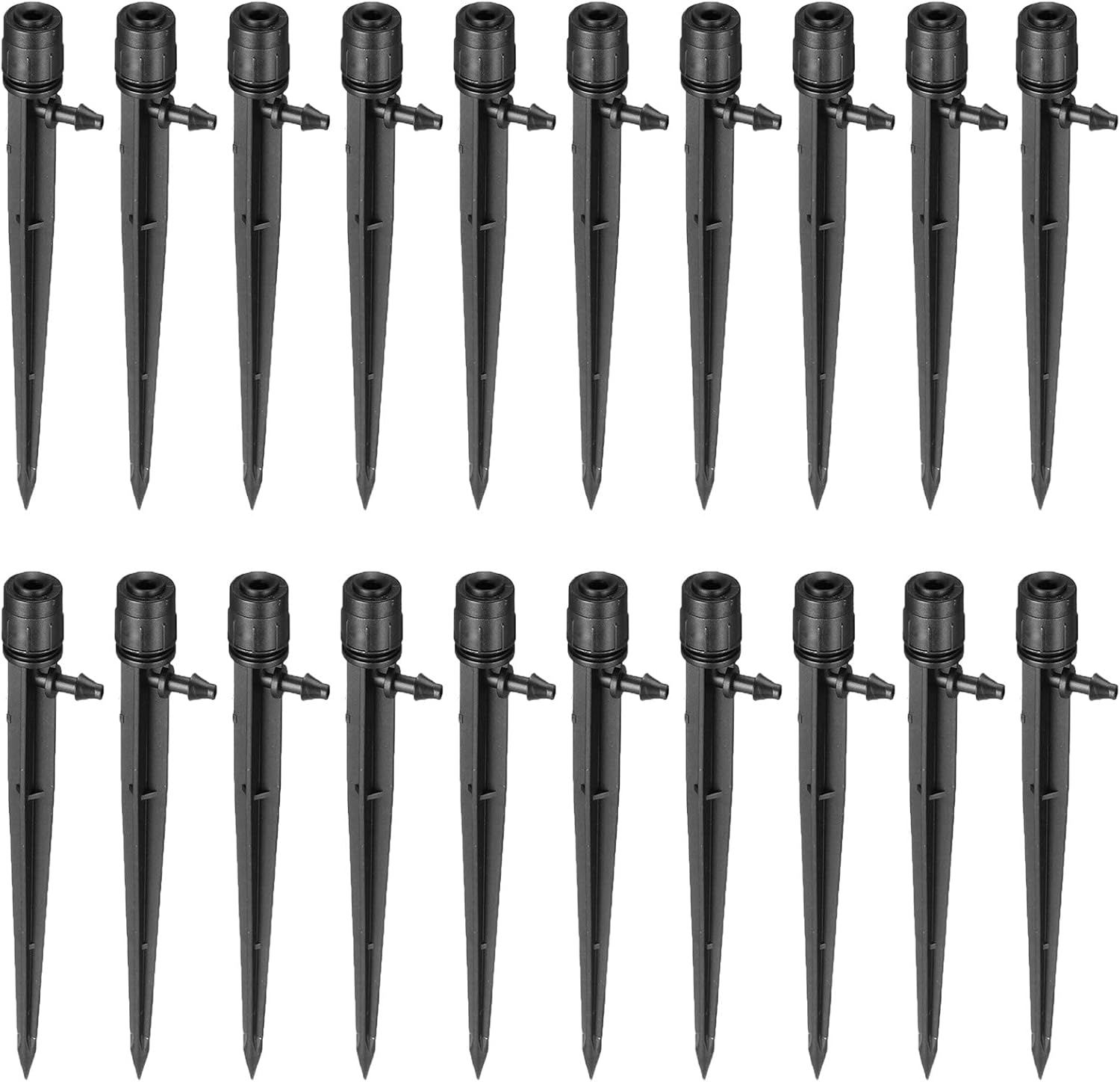 YDJoo Irrigation Drippers 25 Pack Adjustable 360 Degree Full Circle Pattern Water