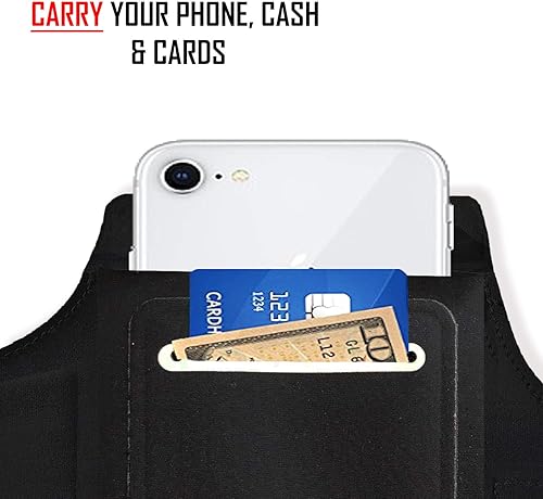 Miniatura 3 de RevereSport Brazalete deportivo para teléfono compatible con iPhone 17161514131211SE Samsung S25S24S23S22S21S20 (mediano)