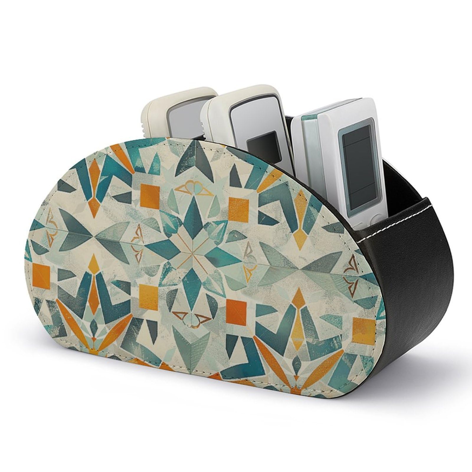 Support de télécommande et organisateur de maquillage gris