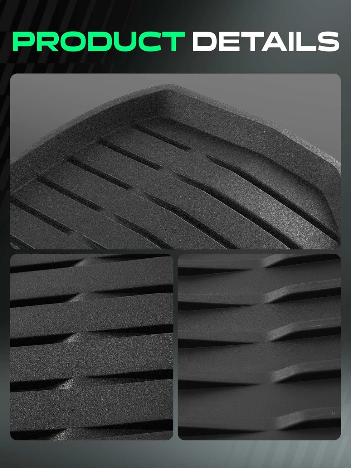 YHTAUTO Front Trunk Mat Cargo Liner Compatible with Tesla Model 3 Highland 2024 2025 2026, TPE Floor Liners All Weather Custom Fit, Black
