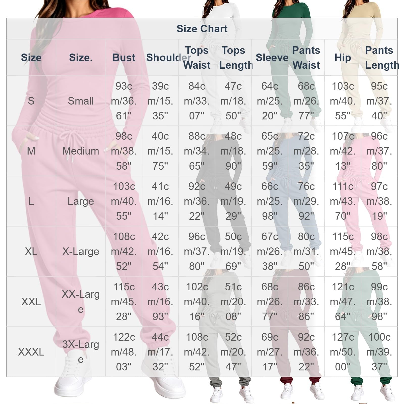 Chandal Mujer 2 Piezas Conjunto Chándal de Top Ajustado y Pantalon Jogger