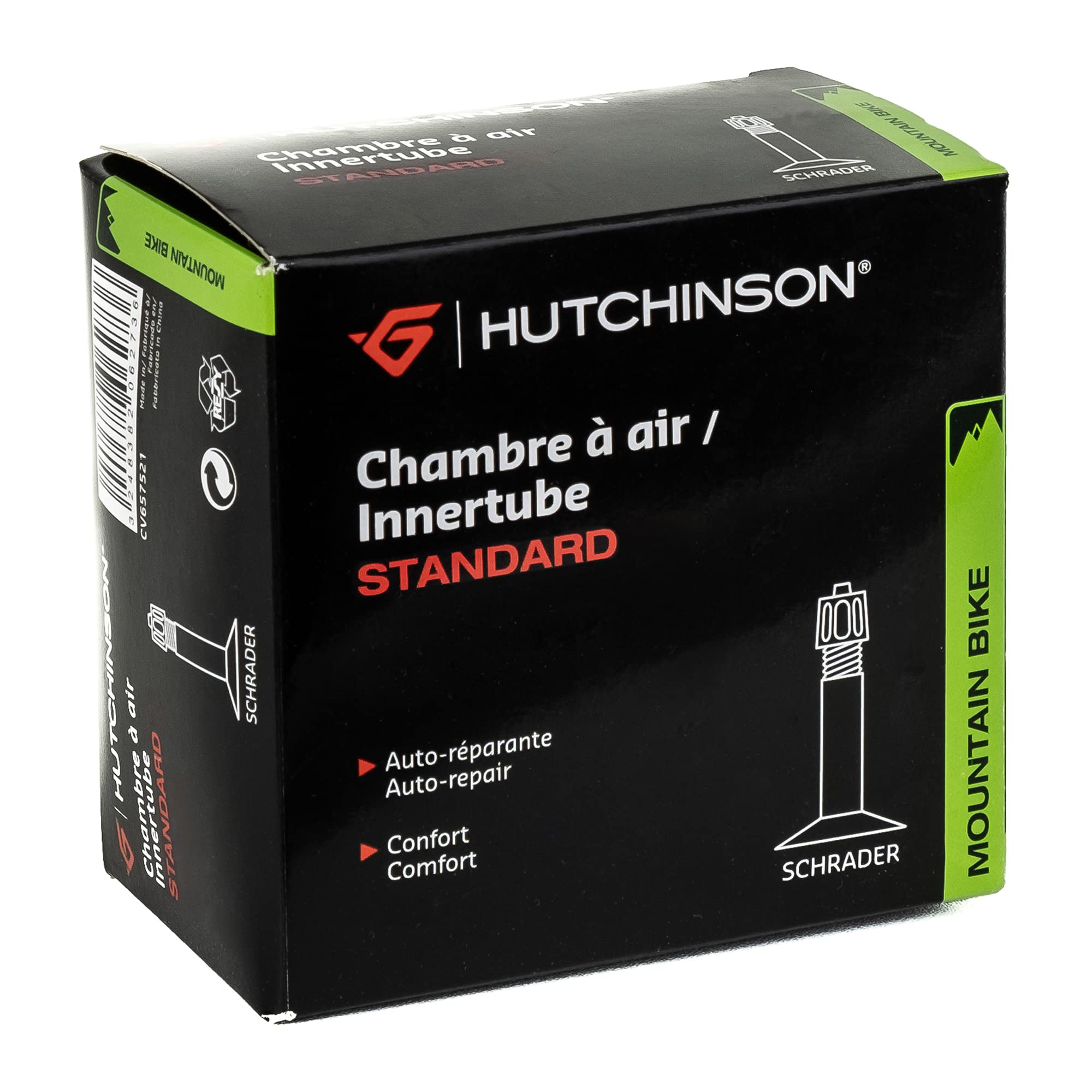 Hutchinson Standard Unisex Adult Inner Tube, Black, 48 mm, 48mm