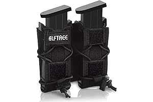 Versatile Outer Carrier Vest Accessory: Pistol Double Magazine Holster