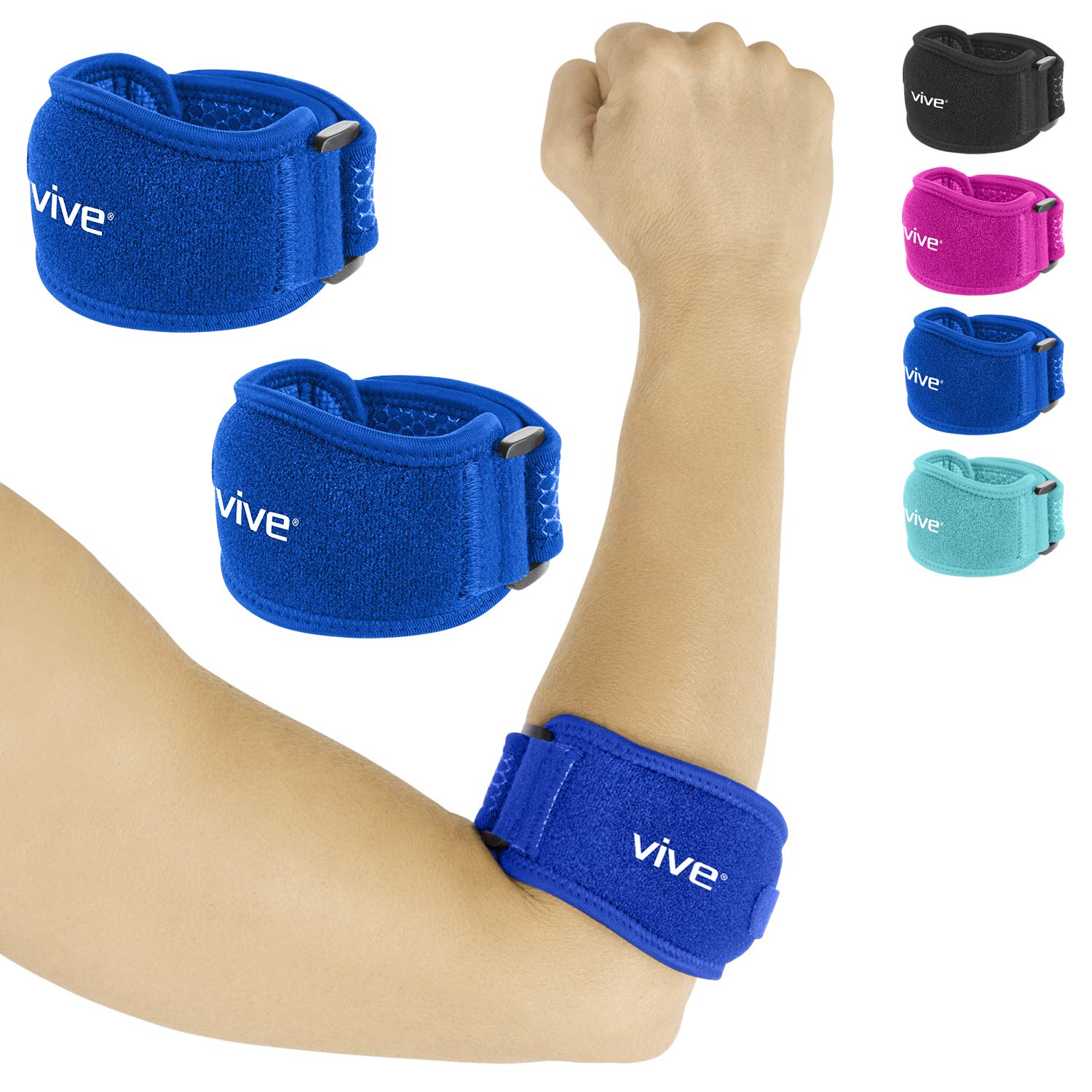 Buy Vive Tennis Elbow Brace (Pair) Rheumatoid Strap for Bursitis