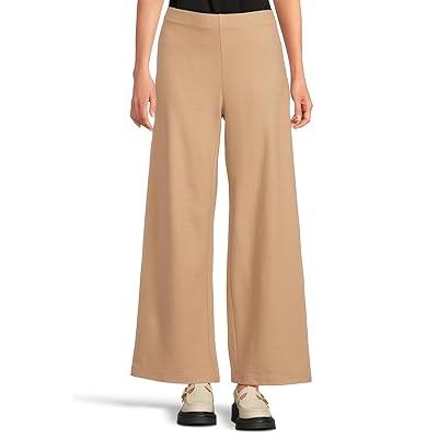 Eileen Fisher Petite Felted Wool Jersey Full Wide Pants Women
