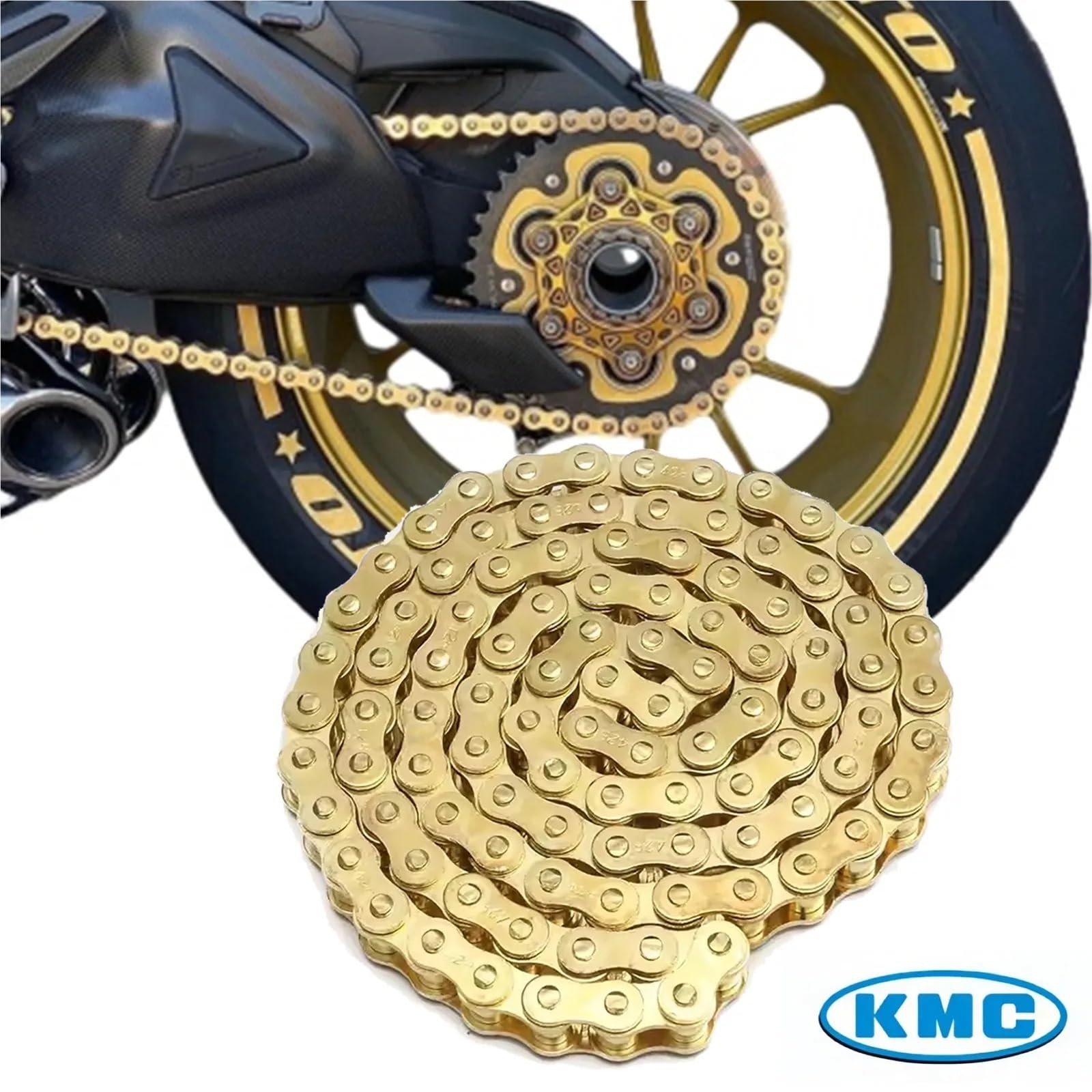 520 116 Linki Wytrzymały łańcuch napędowy Części motocyklowe pasujące do Honda CRF450 Pasuje do KTM Off-Road ATV Quad Pit Dirt Bike Łańcuch Napędowy Motocykla