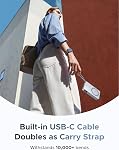 UGREEN MagFlow Qi2 25W 10000mAh Battery Pack Power Bank with MagSafe, Built-in Cable Magnetic Wireless Charging, 30W USB-C Fast Charging, Portable Charger Compatible with iPhone 17/16 Pro Max/15/14/13