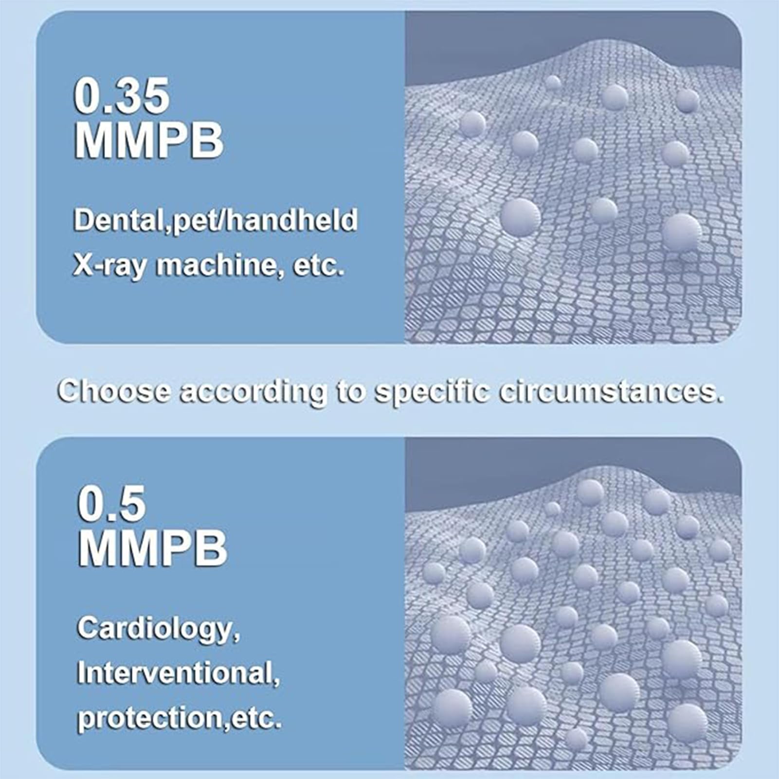 Generic 0.5mmPb, Delantal De Plomo Para Uso Médico, Delantal De Radiación De 0,35 Mmpb/0,5 Mmpb, Ligero, Para Rayos X, Para Médicos Y Pacientes