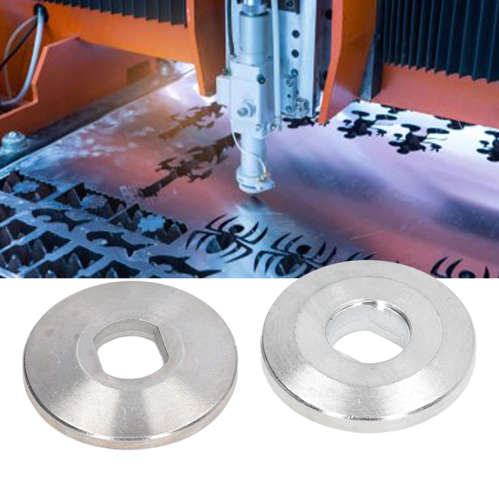 Carbide Bearing Plate 10 Inch Saw Machine à Pression 2Pcs Cutting Machine Pressure Plates - Carbide Aluminum Saw Replacement Parts