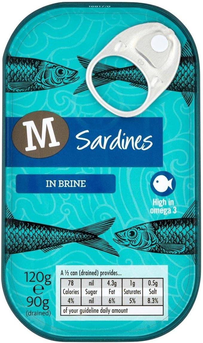 Morrisons Sardines In Brine, 120g Amazon.co.uk Grocery