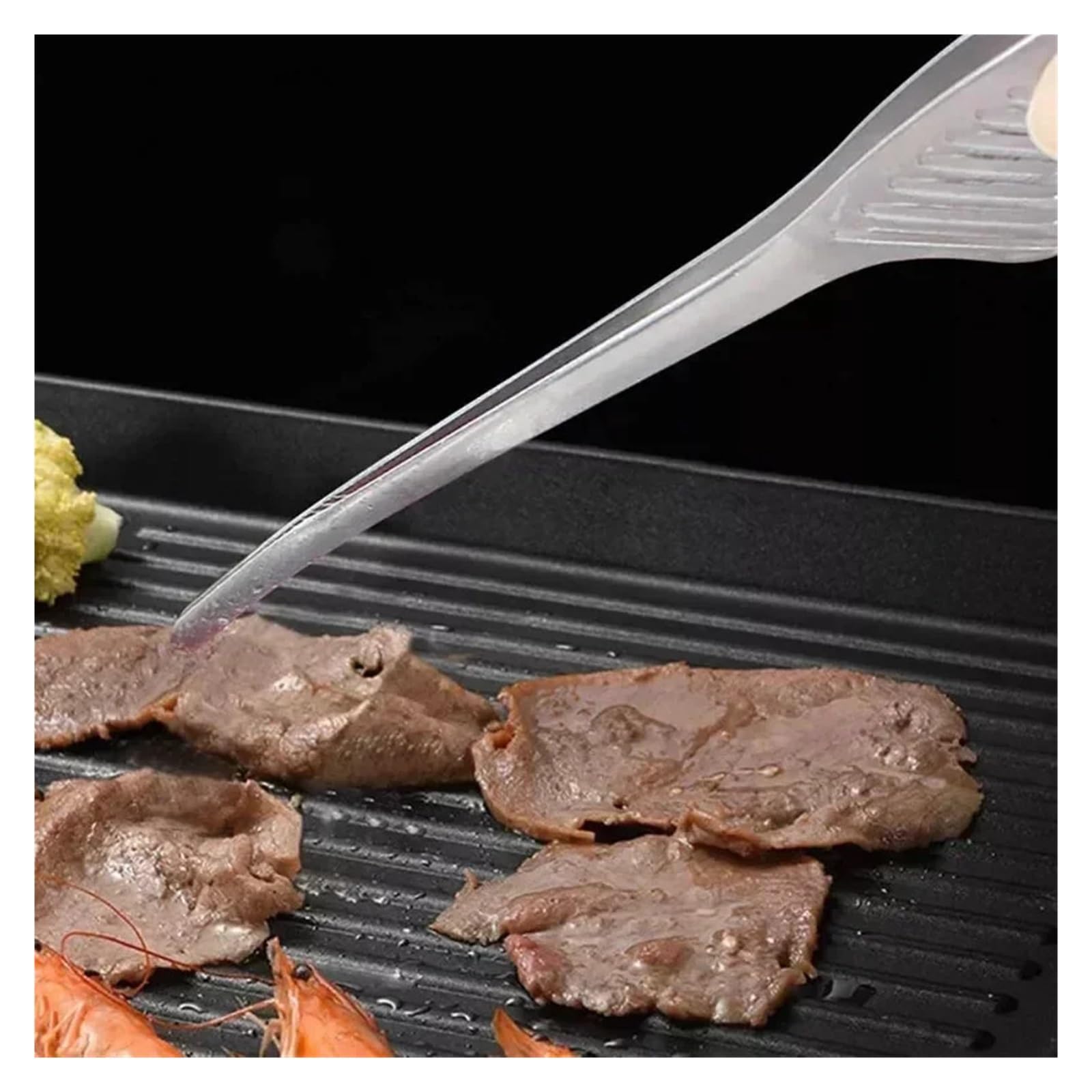 Szczypce do grillowania, Szczypce do jedzenia ze stali nierdzewnej 1/2/5 szt. Klipsów steków BBQ(A 2pcs)