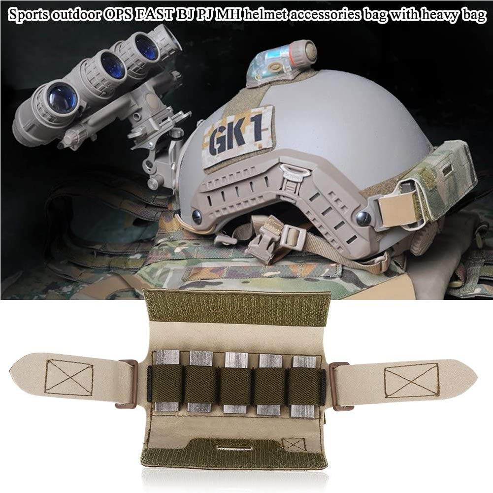 WarmHeartting Casque Tactique, Pochette de Batterie, Sac de contrepoids, Sac de Poids d'équilibre de Casque pour Fast BJ PJ MH/Mich, Accessoire de Casque Airsoft WarmHeartting Casque Tactique, Pochette de Batterie, Sac de contrepoids, Sac de Poids d'équilibre de Casque pour Fast BJ PJ MH/Mich, Accessoire de Casque Airsoft