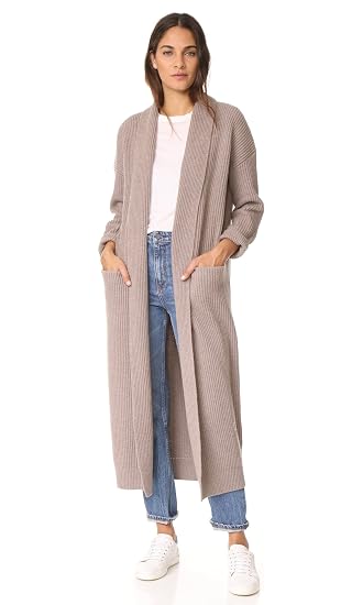 Buy Vince Women's Sweater Robe, Taupe 