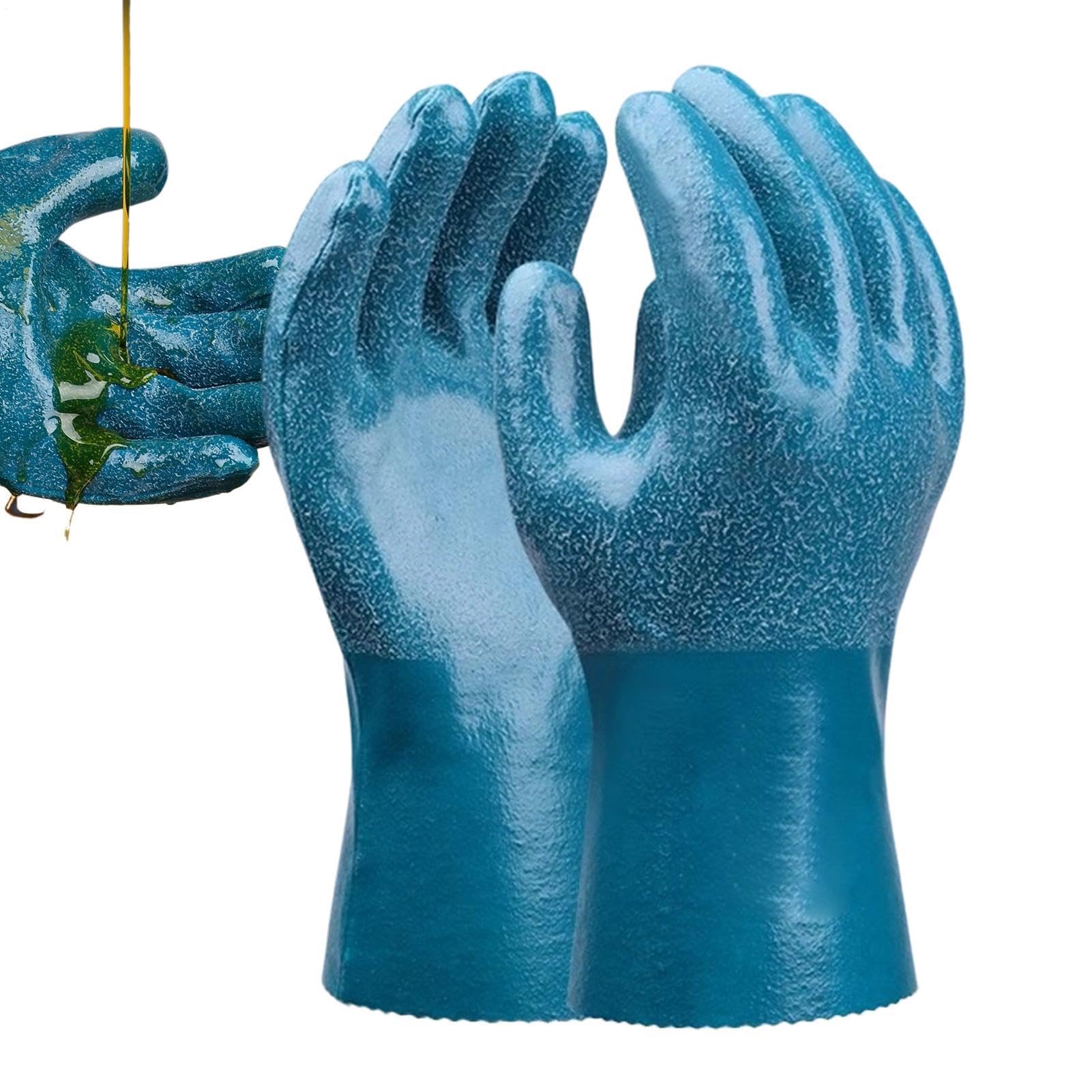 Guantes nitrilo trabajo reutilizables para manipulación de alimentos y hogar 8