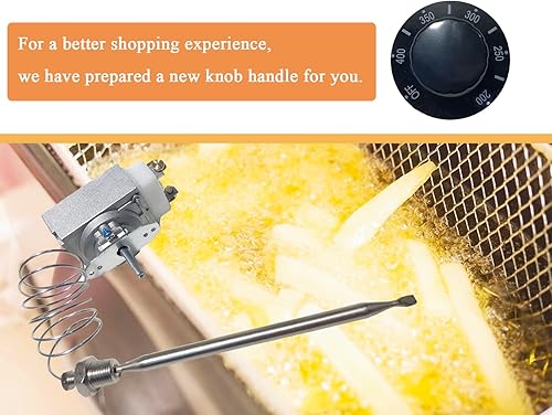 Miniatura 4 de Termostato RX-2-24 para freidora (con perilla), caja de cosas Mpt de 38", RX-10-24 RX-2-30 Termostato Millivolt 00-913153 Compatible con Adcraft