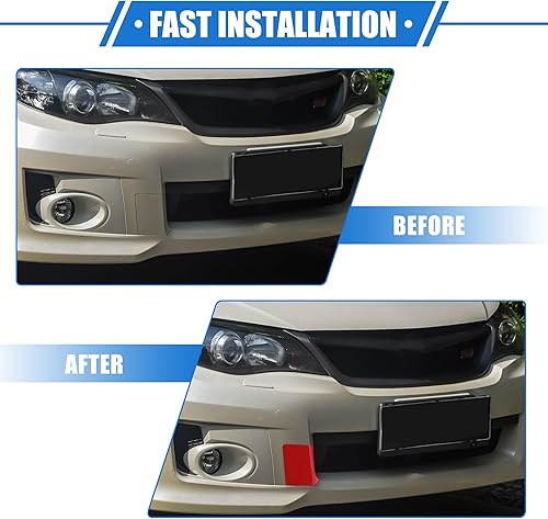 Miniatura 7 de Tapa de gancho para remolque de automóvil compatible con Subaru Impreza 2010-2014, parachoques delantero rojo de plástico duradero